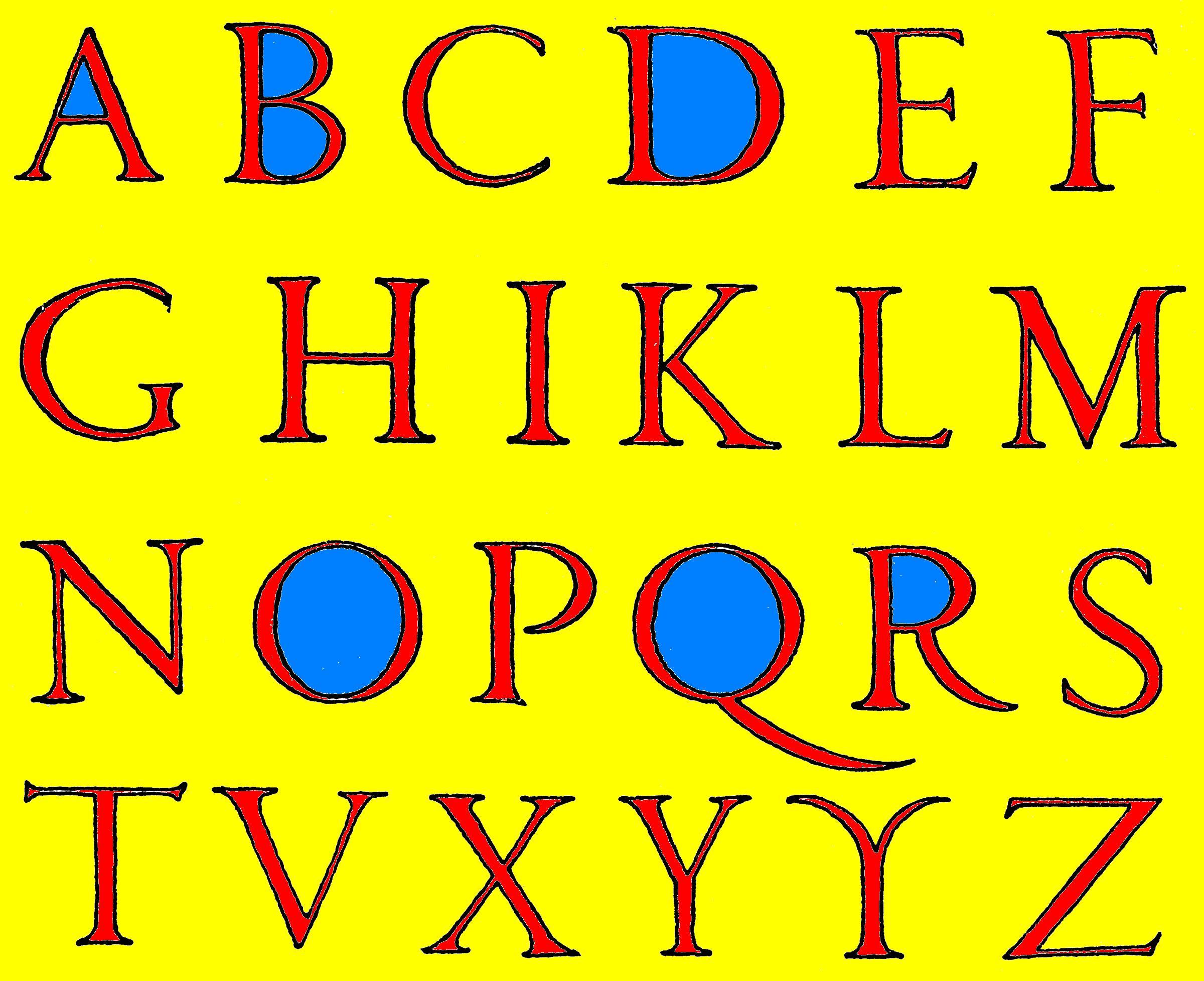 Ilustración: ClipArtETC (Roman Renaissance Alphabet)